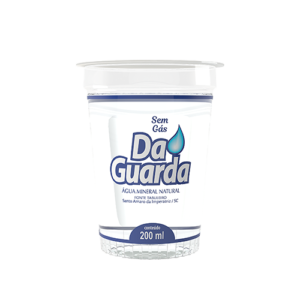 Água Mineral sem gás copo 200ml